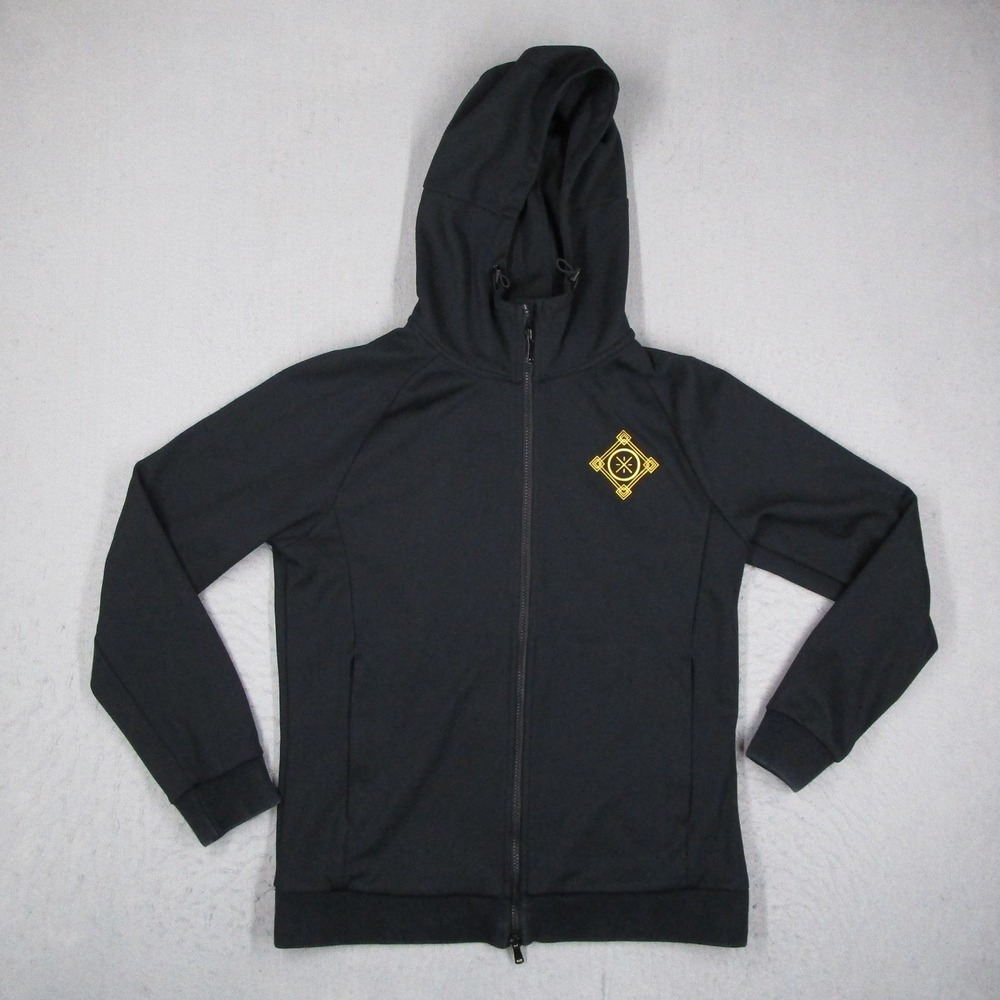 Li-Ning Way of Wade Mens XL Full Zip Hoodie Black Gold AWDP215-1 Sweatshirt